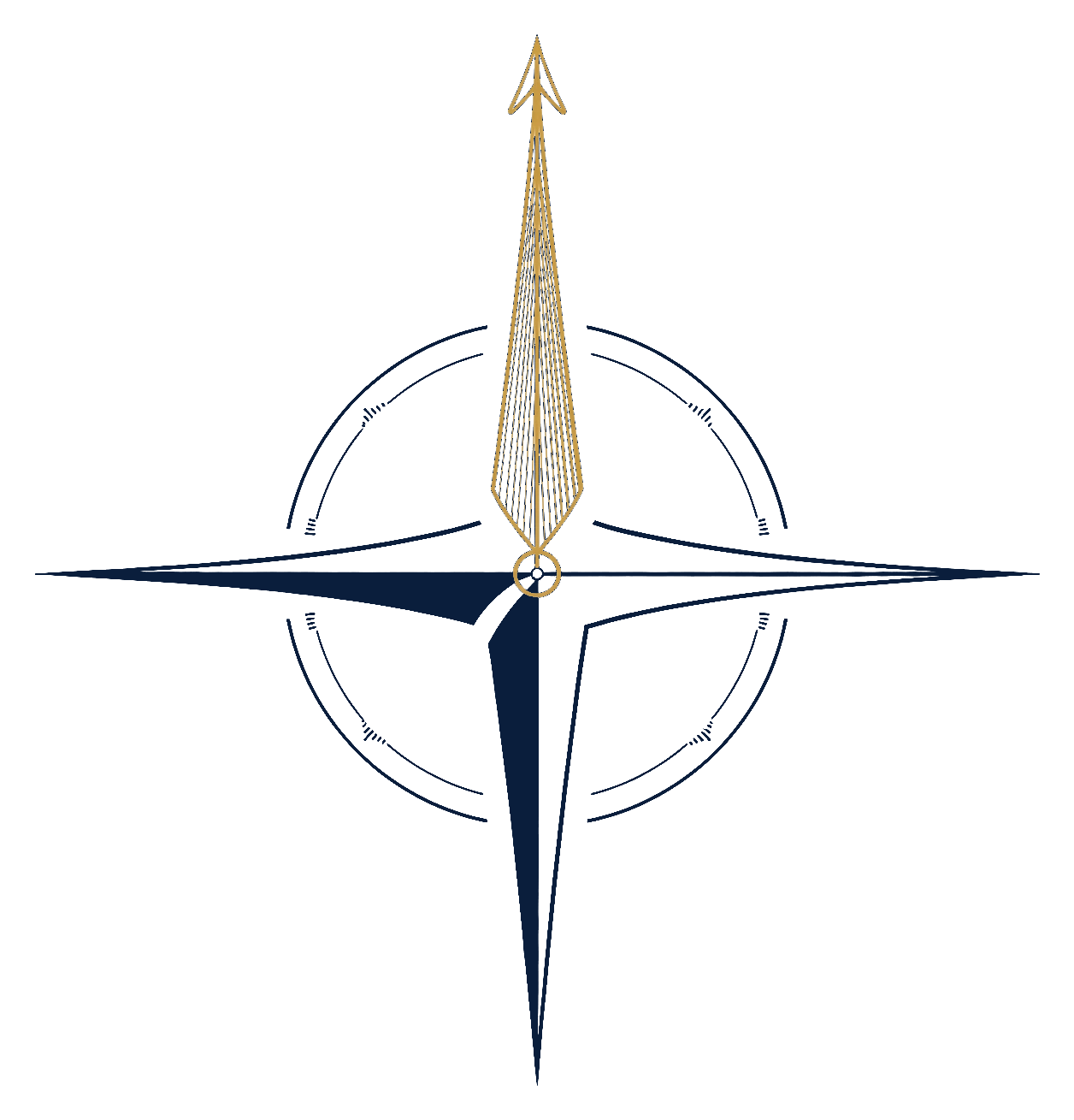 True North Scales compass mark